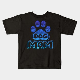 Dog Mom Paw Prints Kids T-Shirt